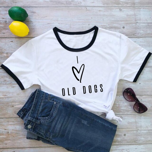 I LOVE OLD DOGS Women's T - Shirt